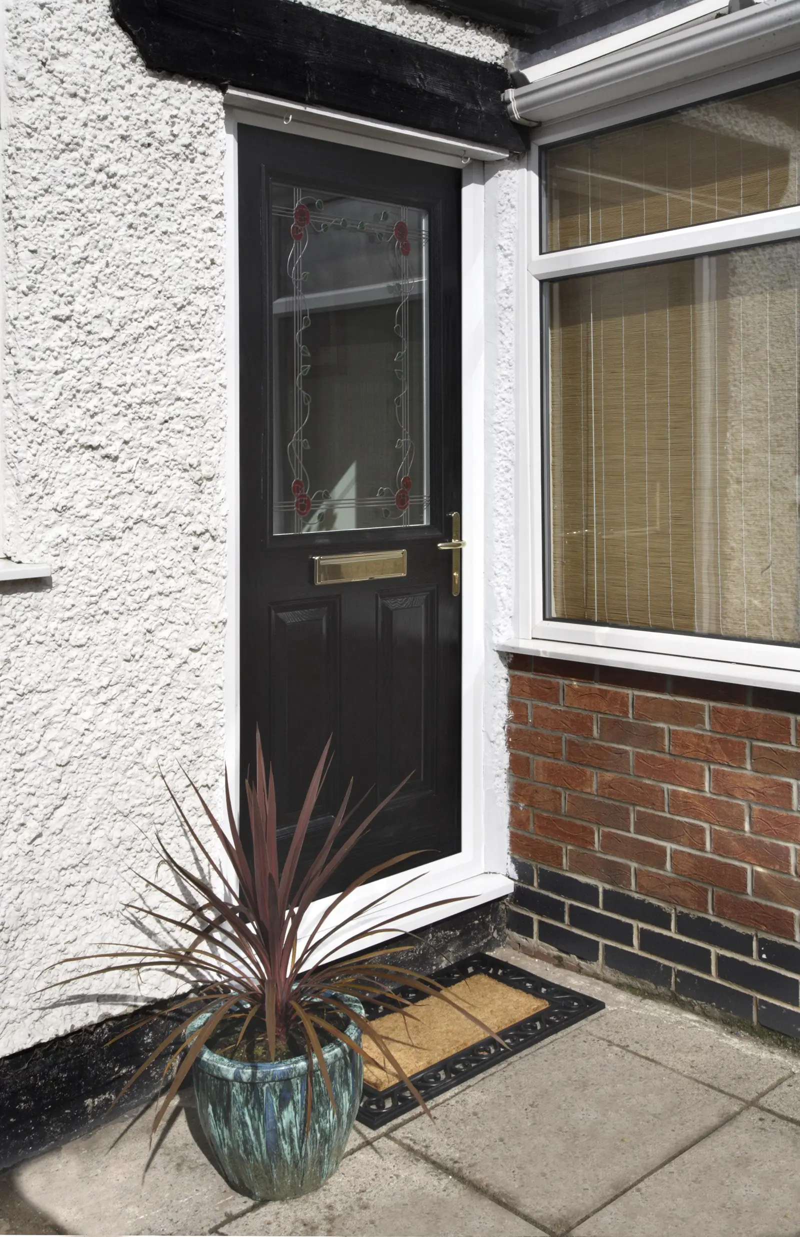 Stone grey composite door